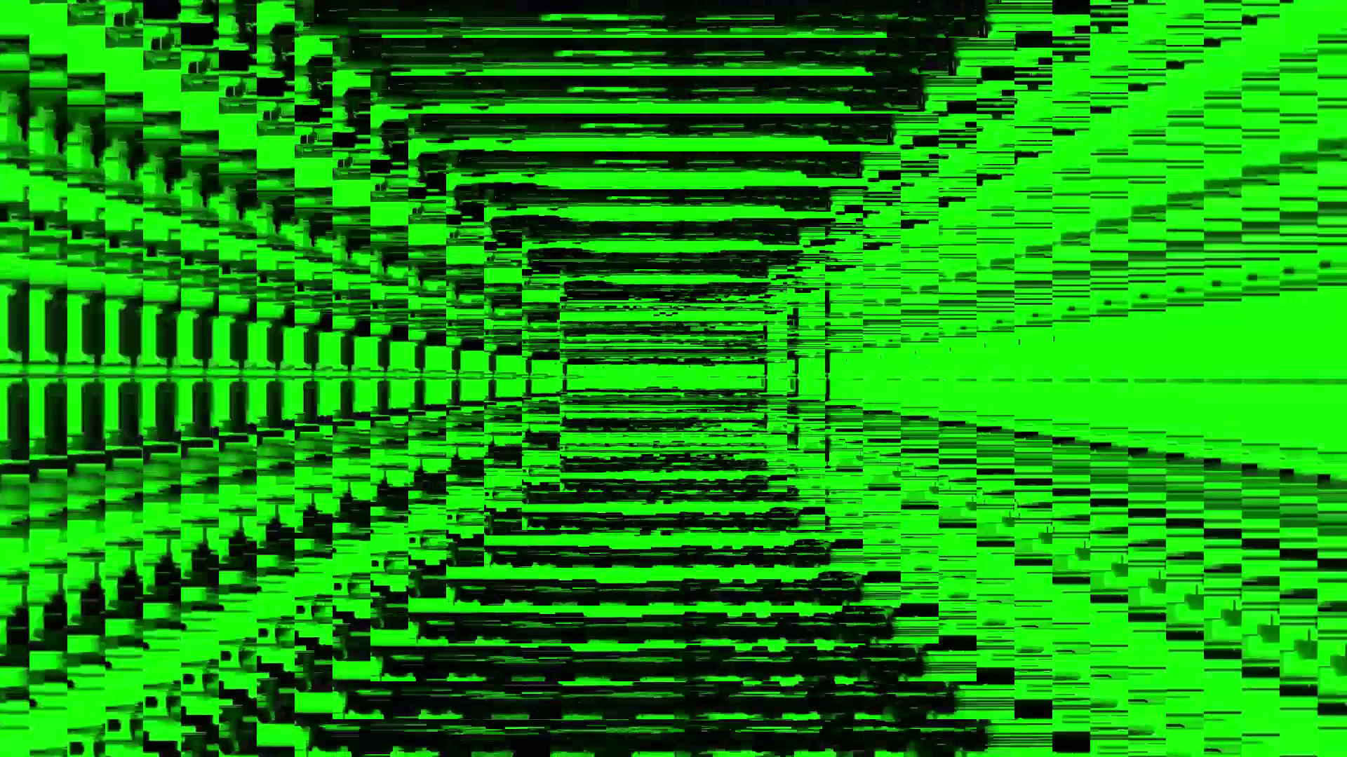 1920x1080 Green Screen Glitch Echo Overlay Effect