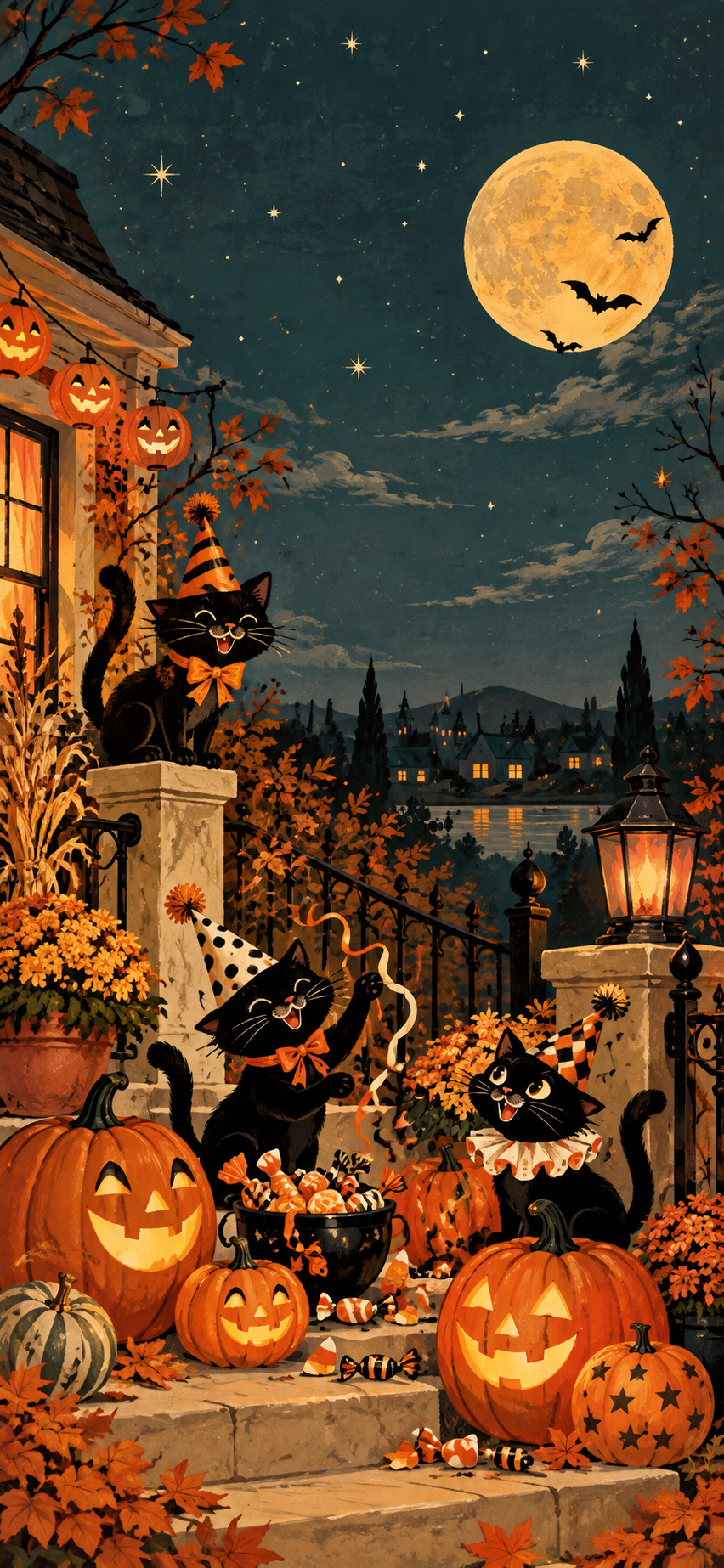 852x1846 Free Halloween Wallpaper for iPhone. Cute, Vintage & Aesthetic