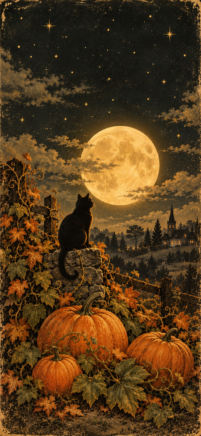 852x1846 Free Halloween Wallpaper for iPhone. Cute, Vintage & Aesthetic