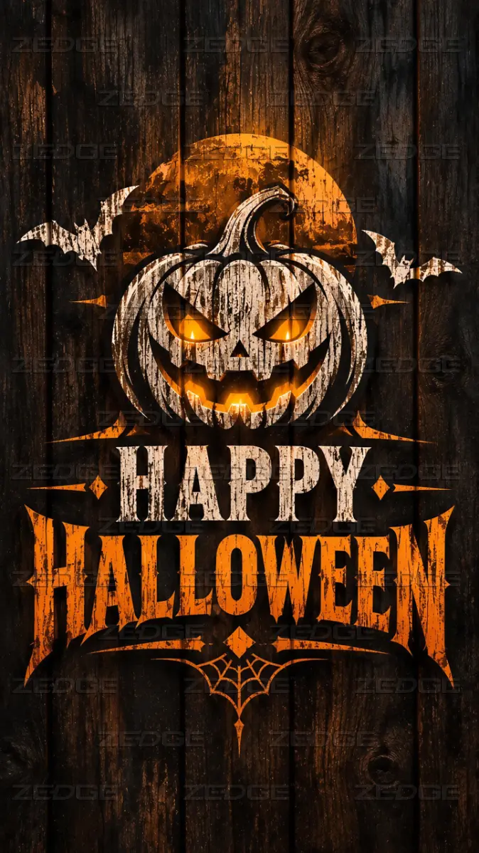 674x1198 Rustic Halloween Wood Art wallpaper by Festive MD Gallery