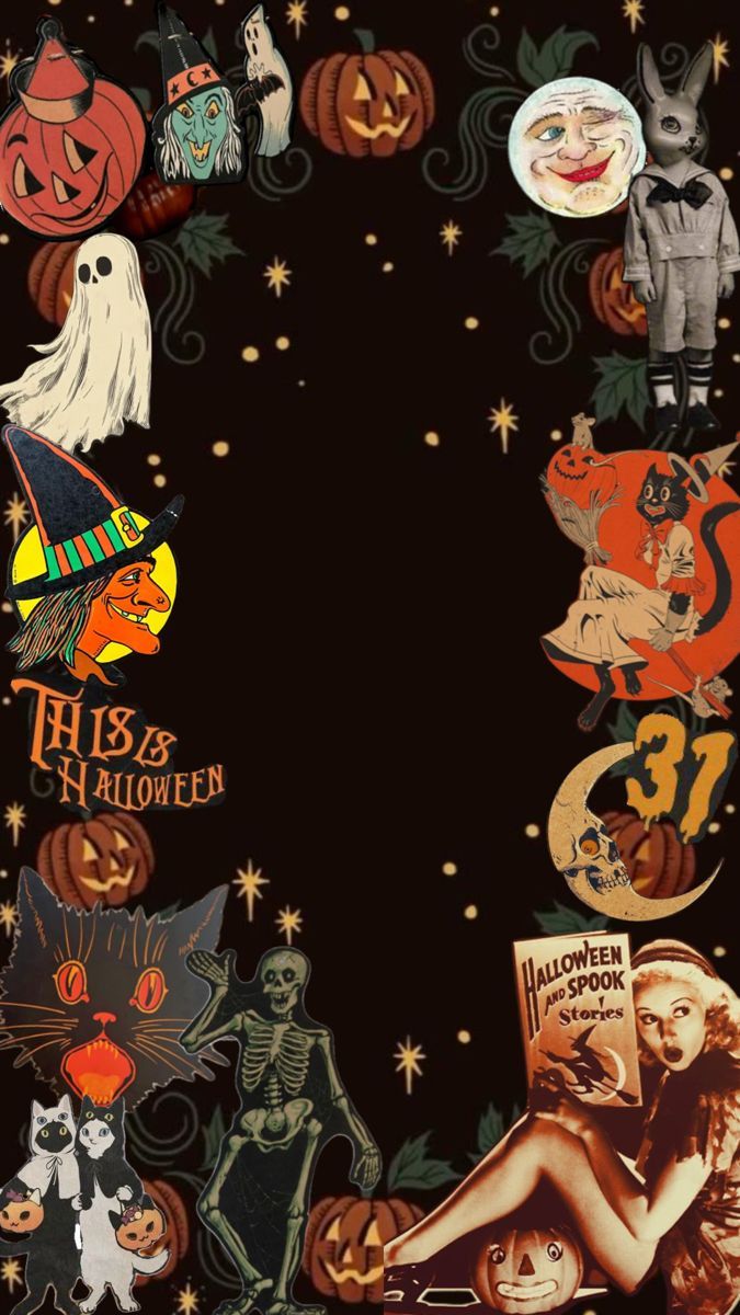 675x1200 Vintage Halloween Wallpaper. Halloween background wallpaper for phone, Halloween backround wallpaper, Halloween retro