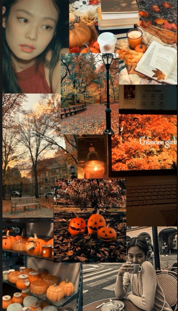 736x1284 Jennie Fall Autumn Wallpaper
