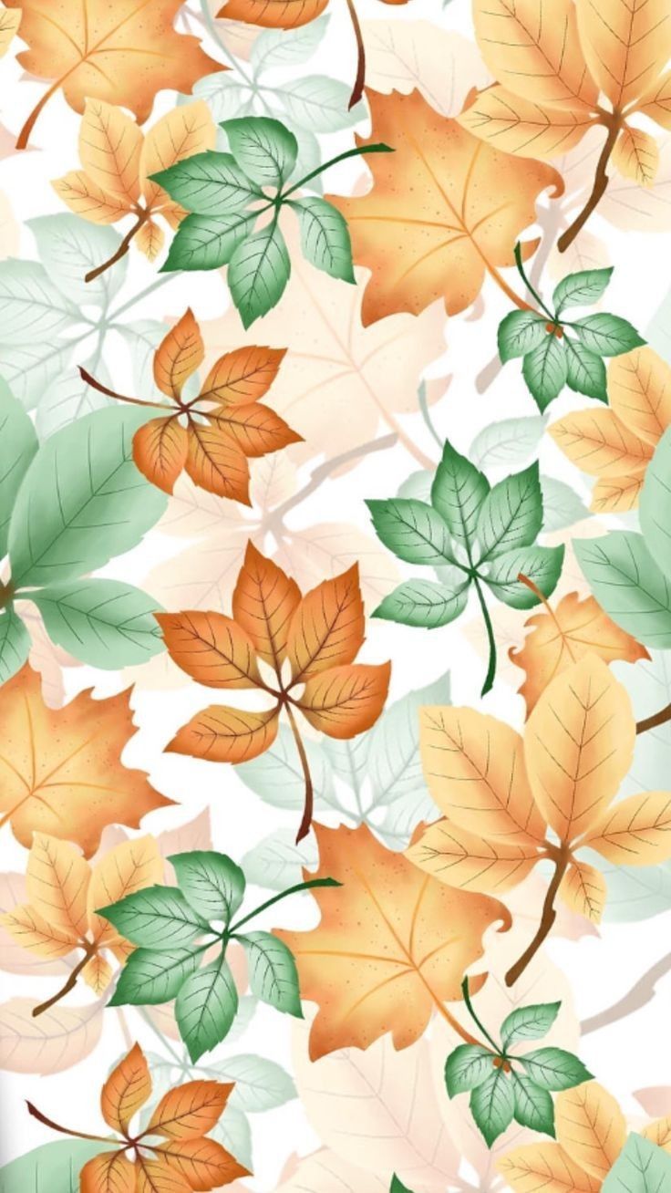 736x1308 Korean Fall Aesthetic Wallpaper. Warm Your Screen. Autumn leaf pattern wallpaper, Autumn