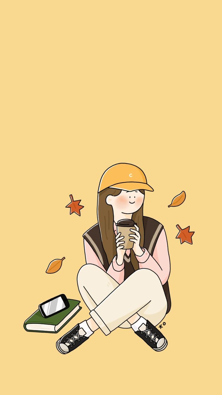 736x1309 Autumn Coming. Korean fall wallpaper, Sibbil wallpaper month november, Autumn cartoon wallpaper