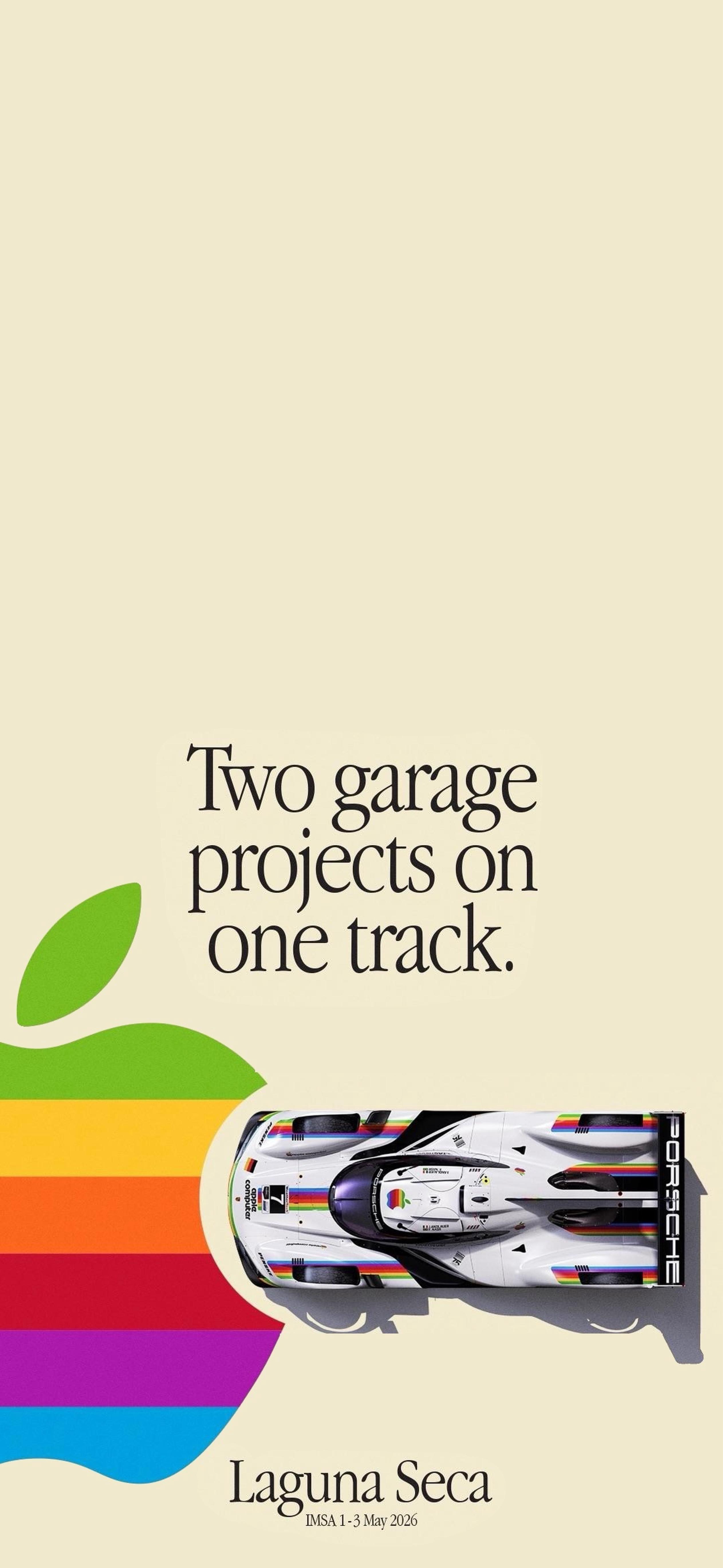2525x5472 Apple Computer Porsche Poster turned Wallpaper (Multiple Versions)