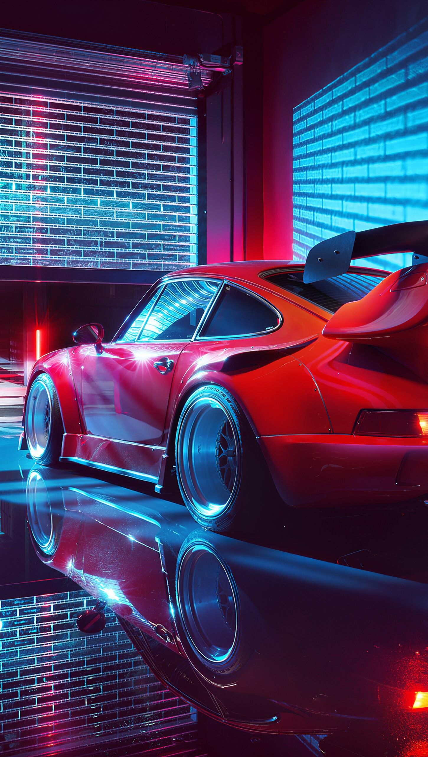 1450x2560 Porsche Wallpaper