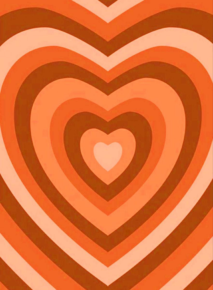 882x1200 Orange Y2k Wallpaper