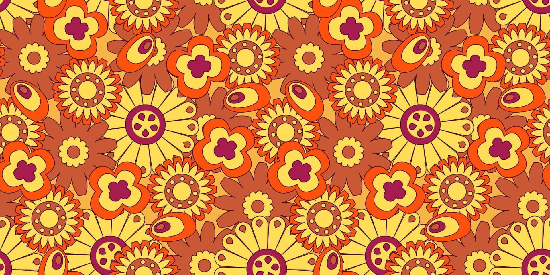 1920x960 Orange Y2k Wallpaper