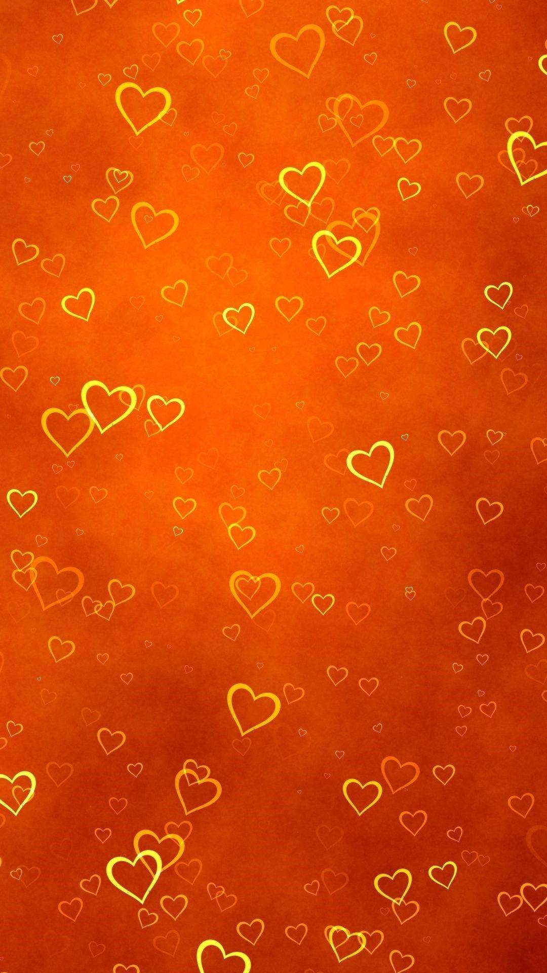 1080x1920 Orange Y2k Wallpaper