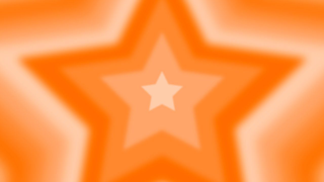 1280x720 4K 1 Hour Y2K Aesthetic Background Video Aura Orange Star Tunnel Screensaver Lightning Mood Light