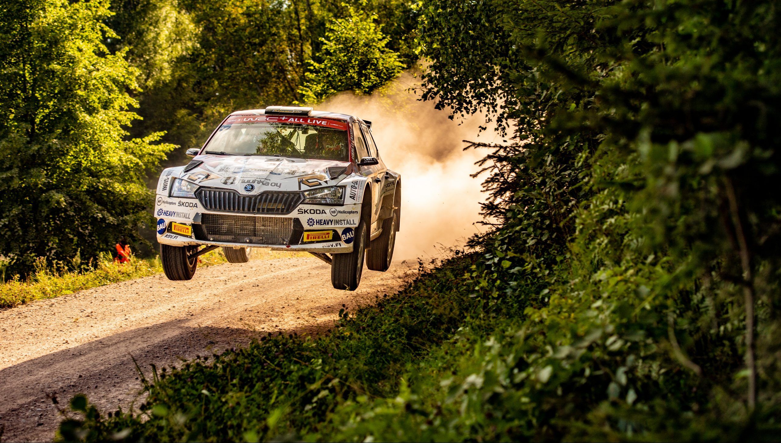 2560x1452 Download Rally Estonia Wallpaper for Your Phone - Škoda Motorsport