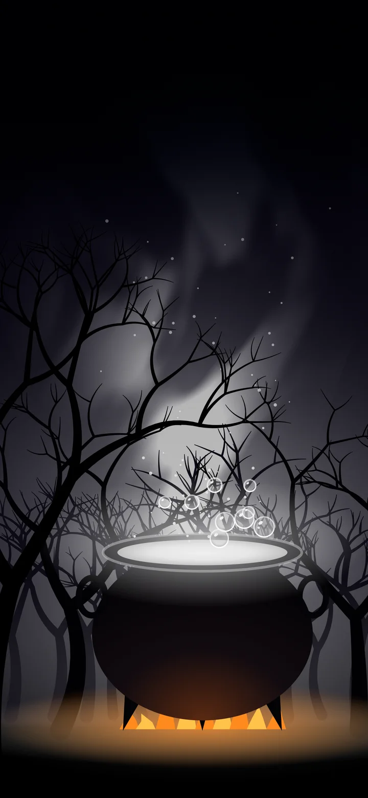 720x1560 Halloween Witchy Wallpaper for iPhone & Desktop