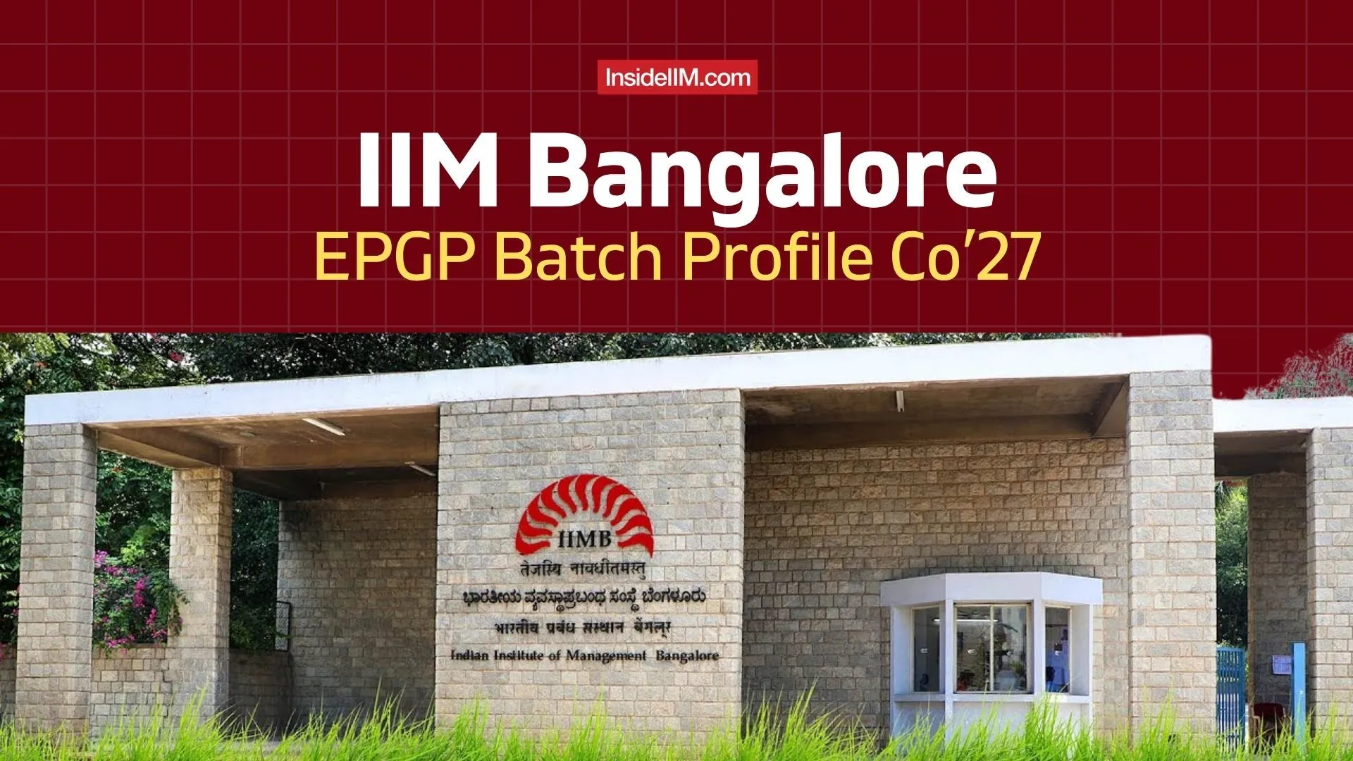 1920x1080 IIM Bangalore EPGP 2027 Batch Profile: 74 Students, 6.5 Yrs Exp