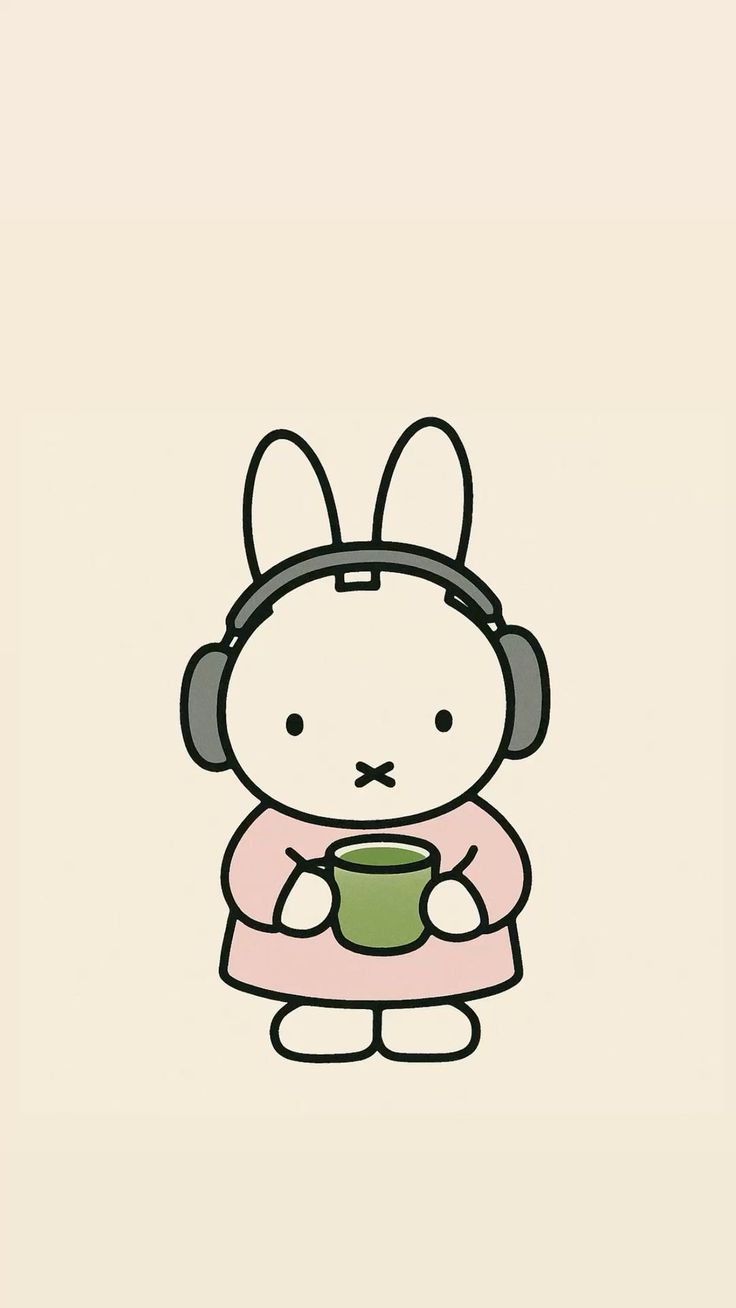 736x1308 Miffy wallpaper aesthetic pink vintage. Miffy wallpaper pink and white, Cute simple wallpaper, Autocollants imprimables