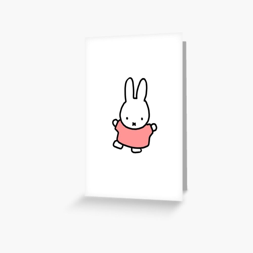 1000x1000 Miffy !! Greeting Card