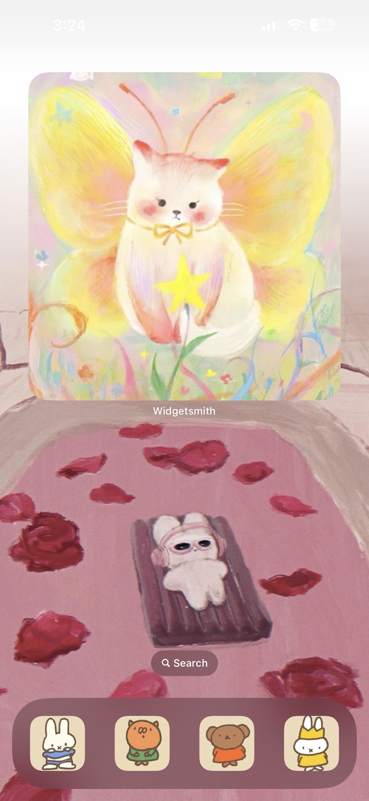 1290x2796 Miffy inspired phone theme!!