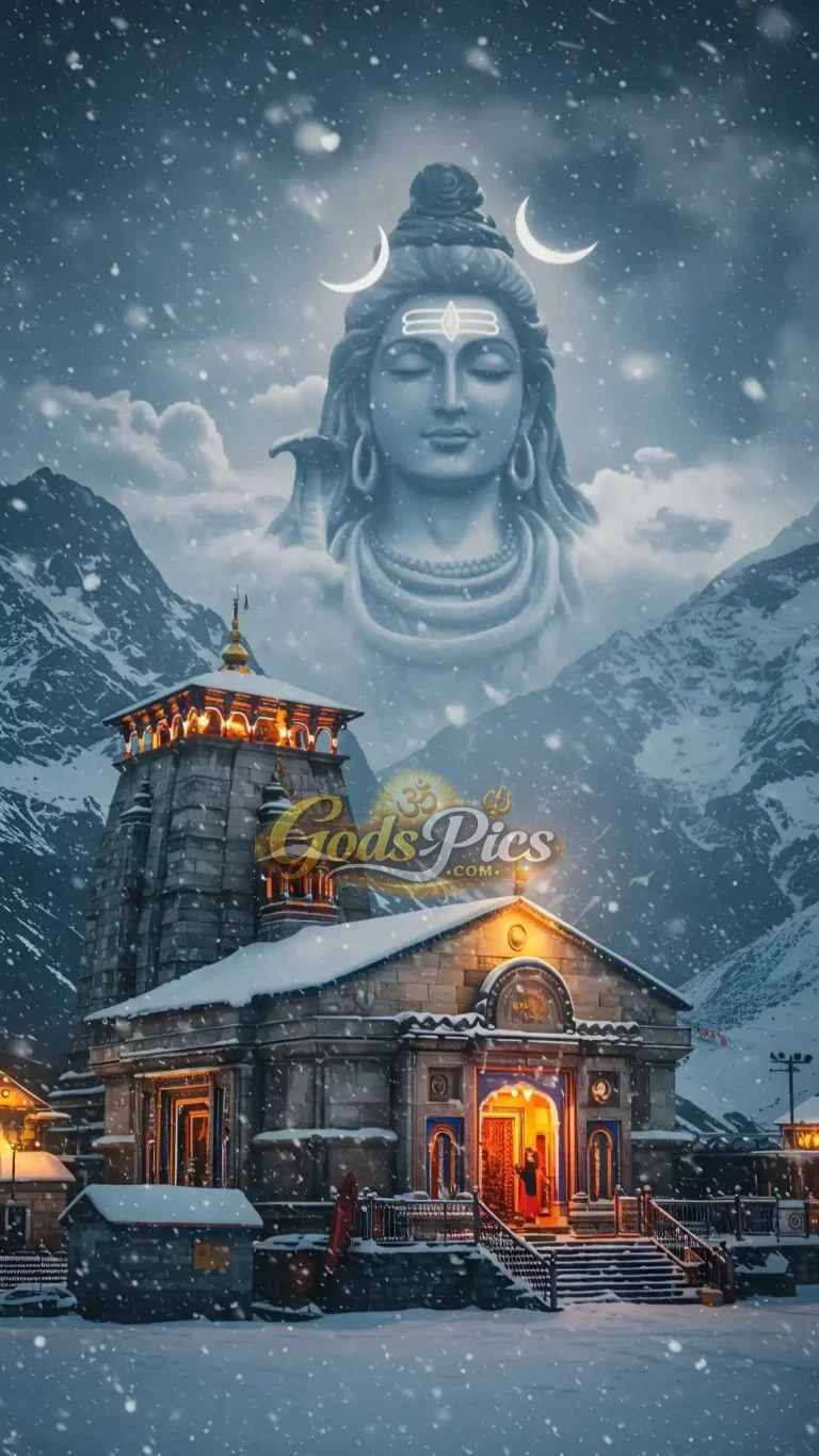 768x1365 Divine Lord Shiva Above Sacred Mountain Temple