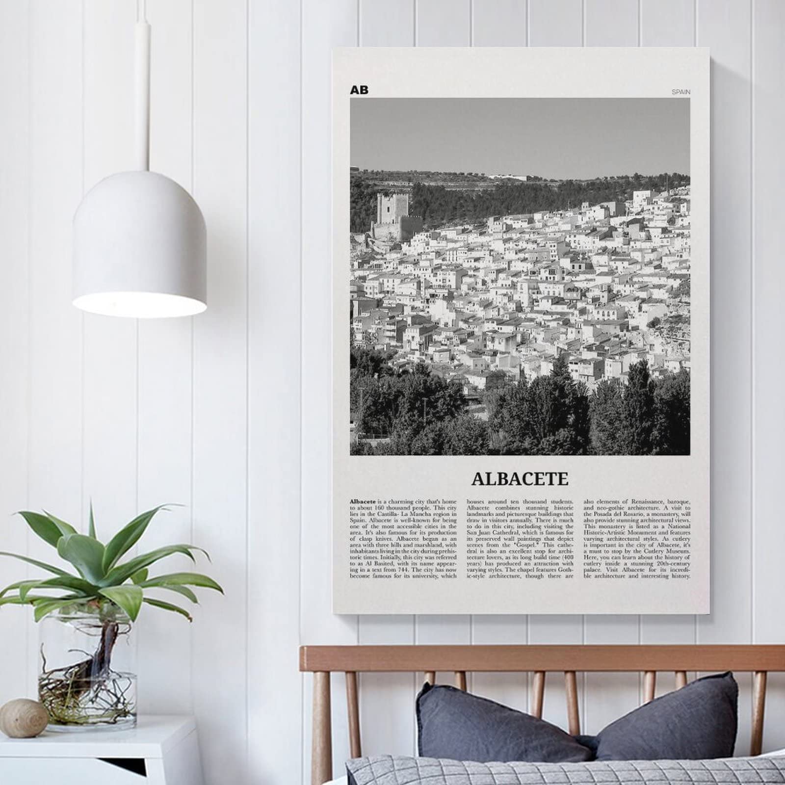1600x1600 Albacete Print Black And White, Albacete Wall Art, Albacete Photo, Albacete Wall Décor, Albacete Map Print Canvas Poster Bedroom Decor Sports Landscape Office Room Decor Gift 12x18inch(30x45cm) : Amazon.ca: Home