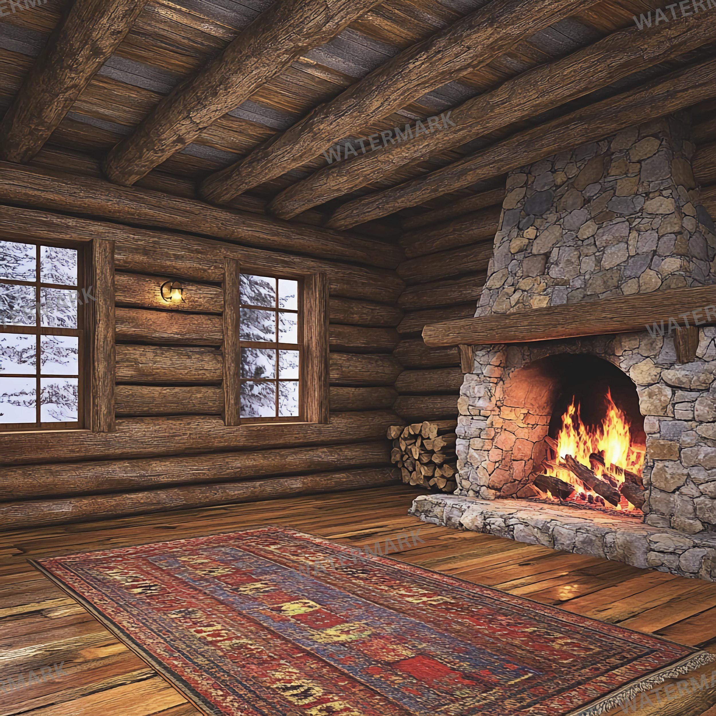 2500x2500 Rustic Cabin Backdrops