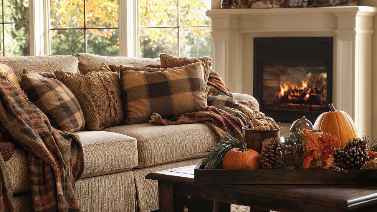 1280x720 Living room Wallpaper 4K decor, Seasonal comfort
