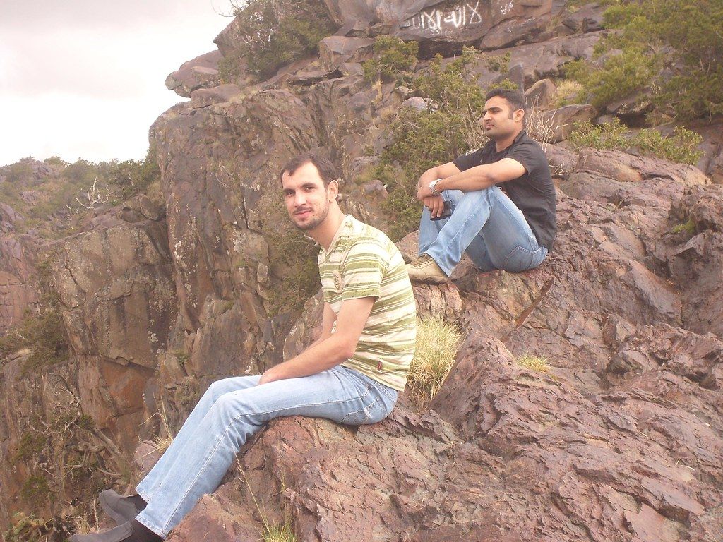 1024x768 syed & mehmood. i am sit on the edge of mountain to enjoyin