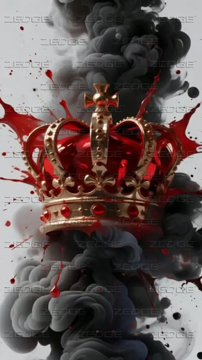 674x1198 dark smoke crown live wallpaper