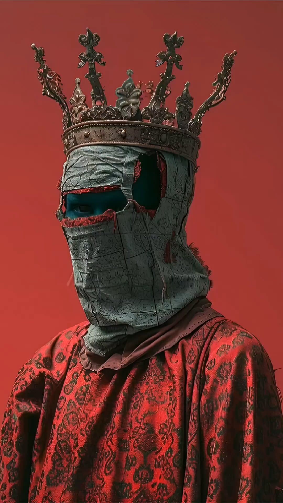 1080x1920 Dark Masked Crown King 4K Live Wallpaper