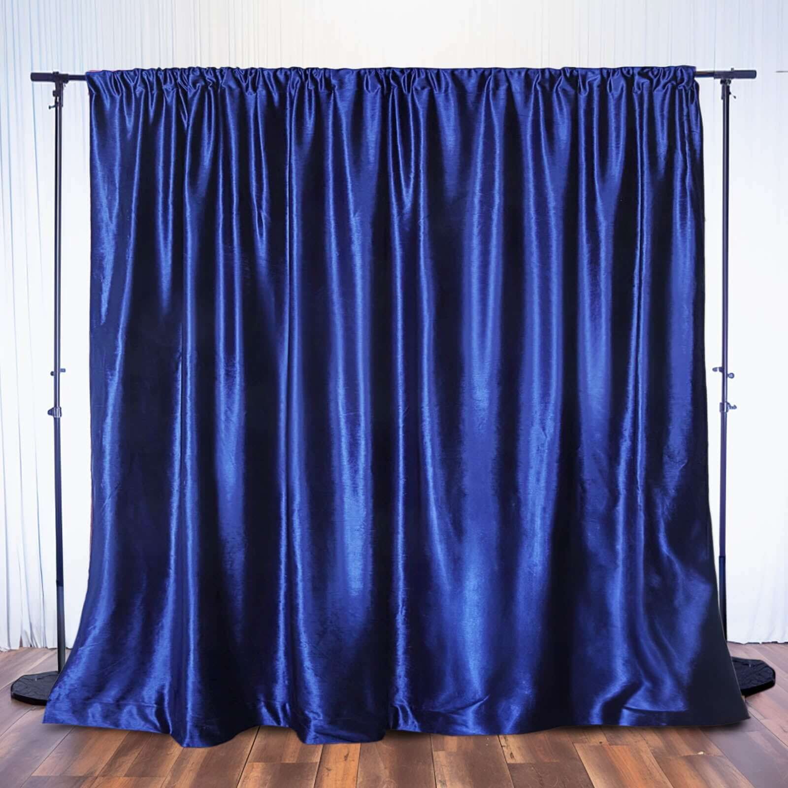 1600x1600 Efavormart 8Ft H x 8Ft W Premium ROYAL BLUE Velvet Backdrop Curtain Panel Drape Background For Events Business Supplies