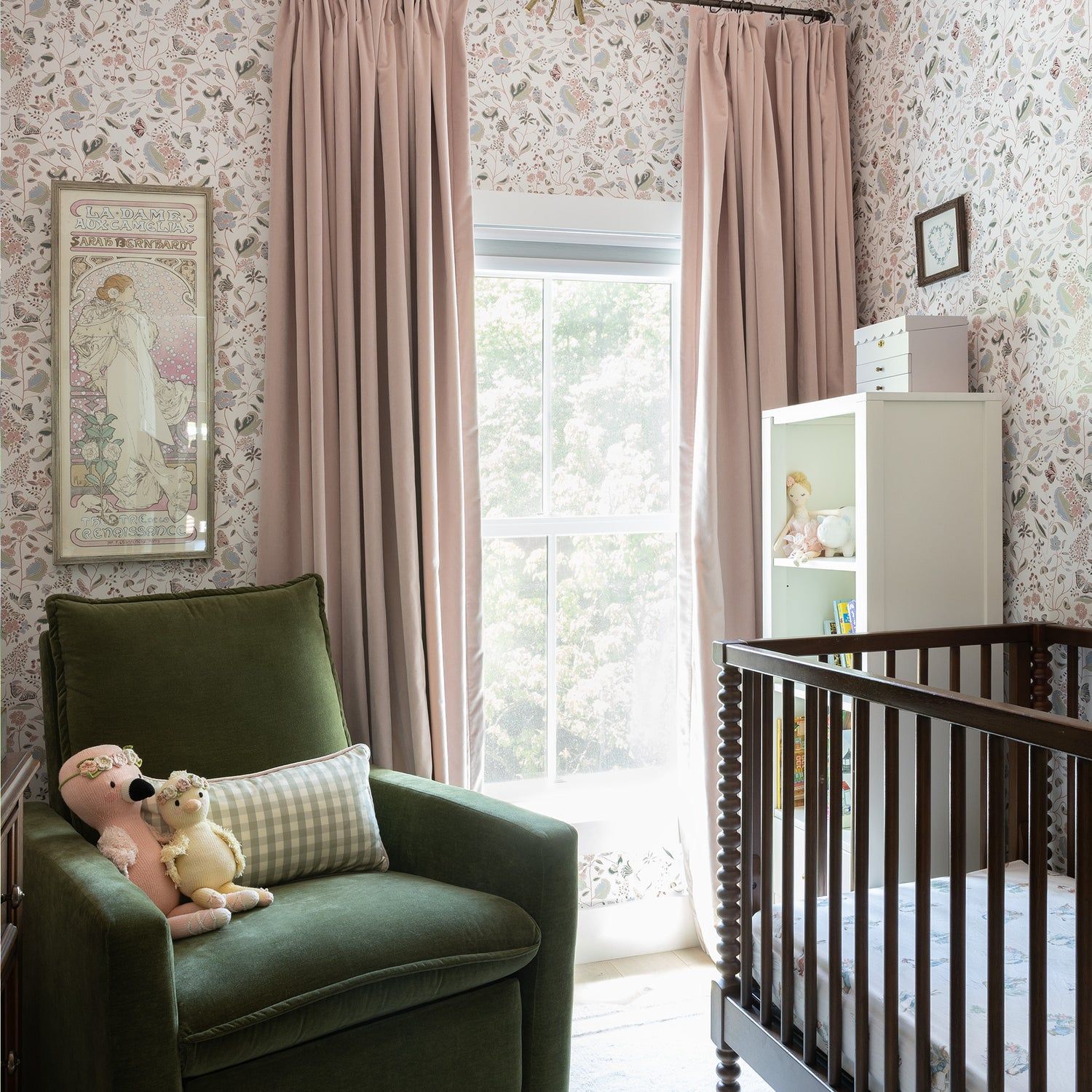 1500x1500 Custom Pink Velvet Curtain