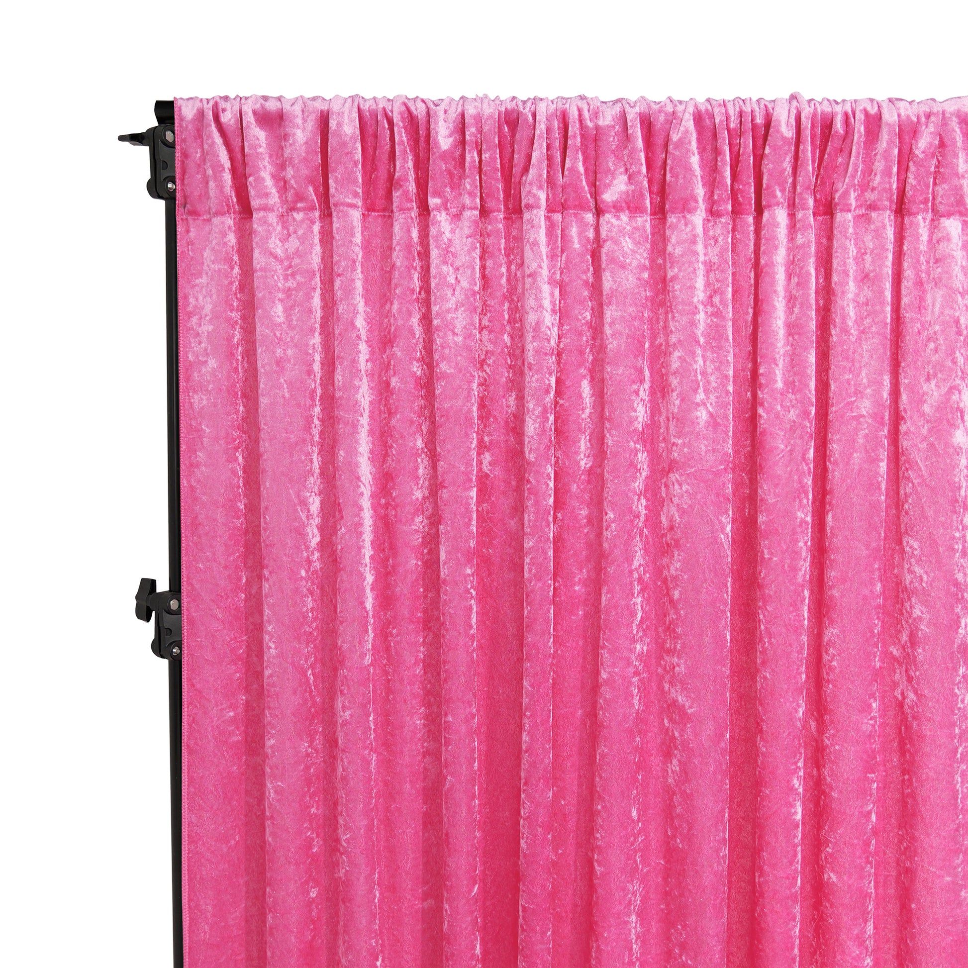 1946x1946 Fuchsia Velvet Drape Backdrop Curtain Panel Size: 10 Ft H X 52 In W. Wedding. Event. Wholesale By CV Linens