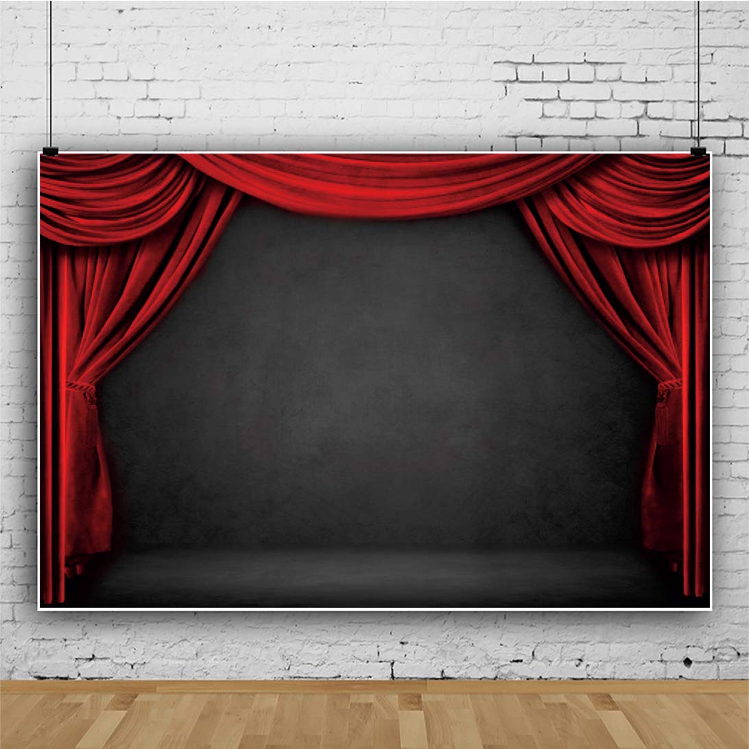1092x1092 Amazon.com : OERJU 12x8ft Vintage Stage Photography Background Red Velvet Curtain Valance Backdrop Drama Festival Event Party Photo Theater Music Dance Party Portrait Video Shooting Vinyl Studio Props Wallpaper