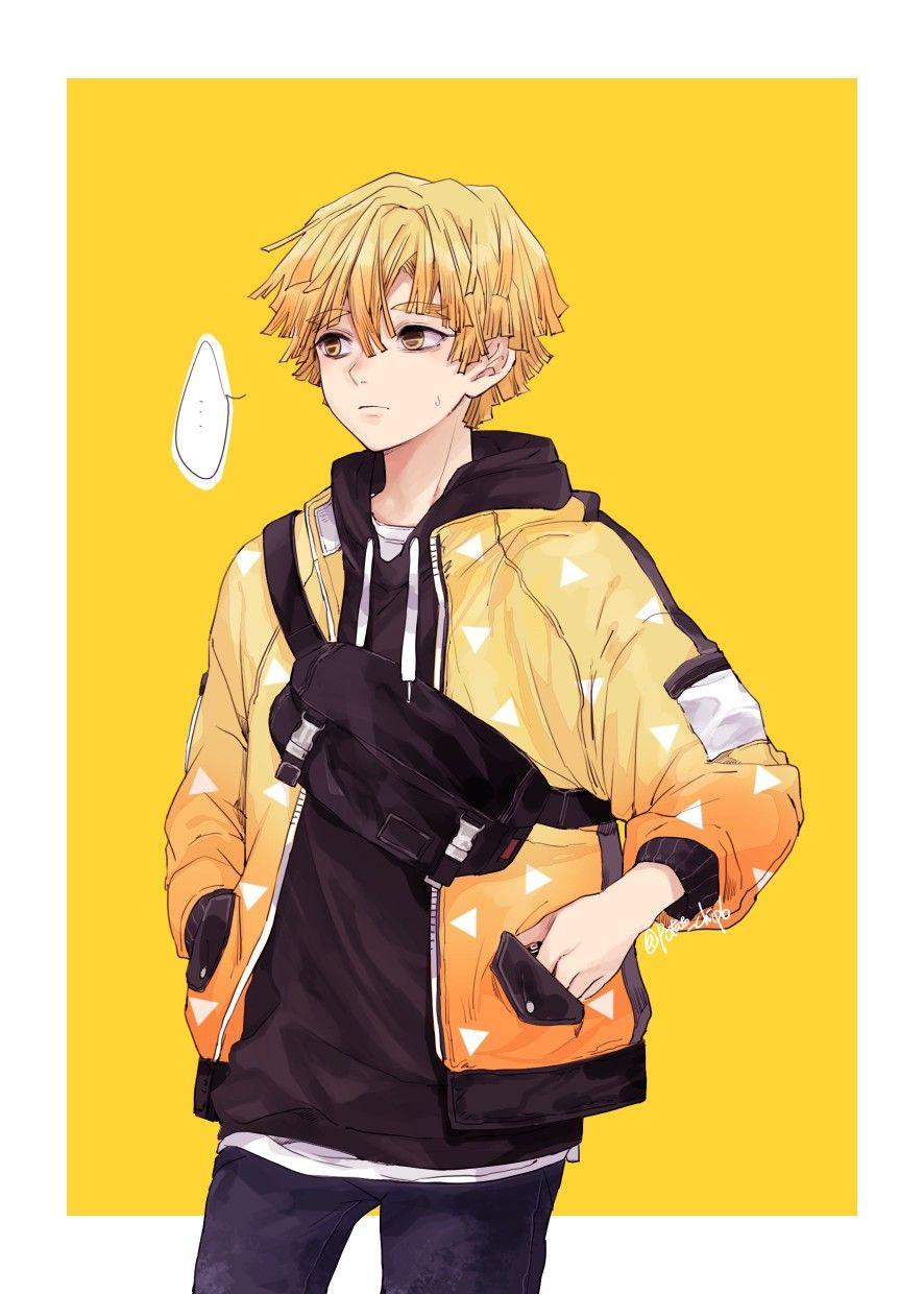 886x1240 Zenitsu Agatsuma. Anime demon, Anime, Cute anime boy