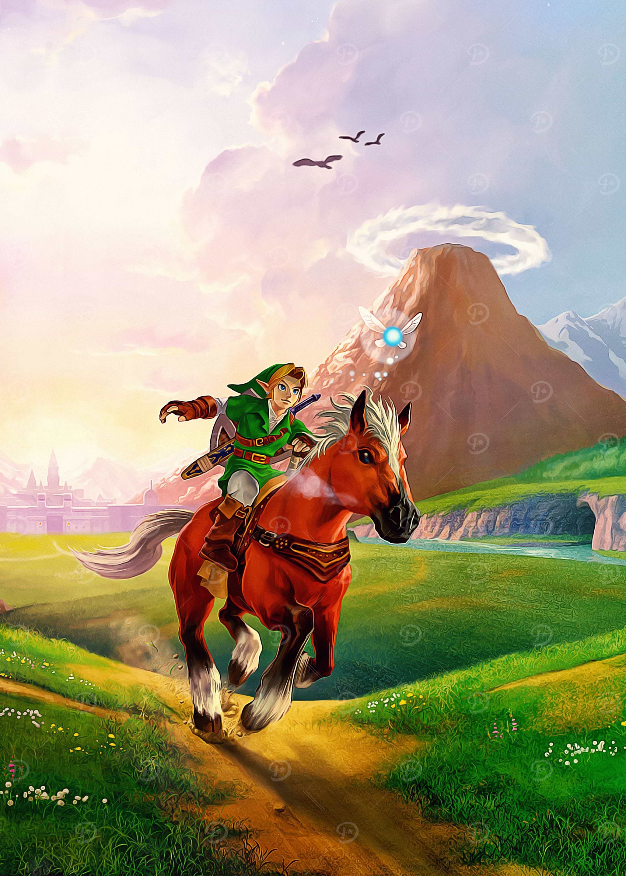 2057x2880 Epona The Legend of Zelda