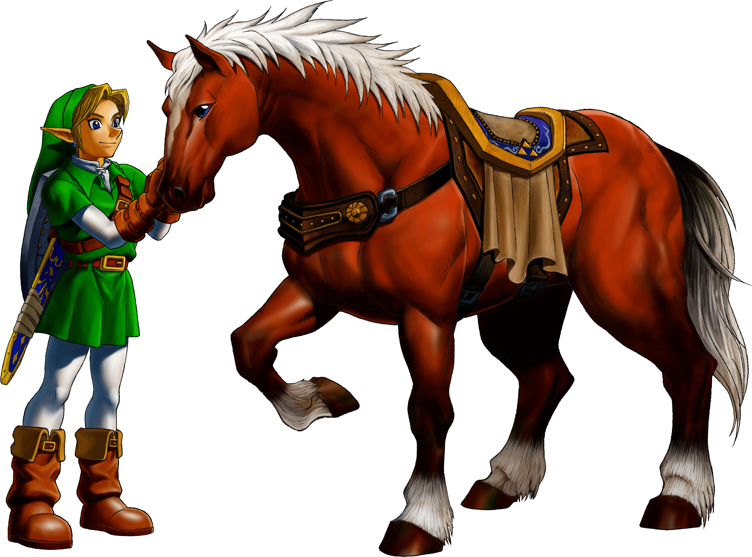 2415x1791 Epona from Legend of Zelda Art