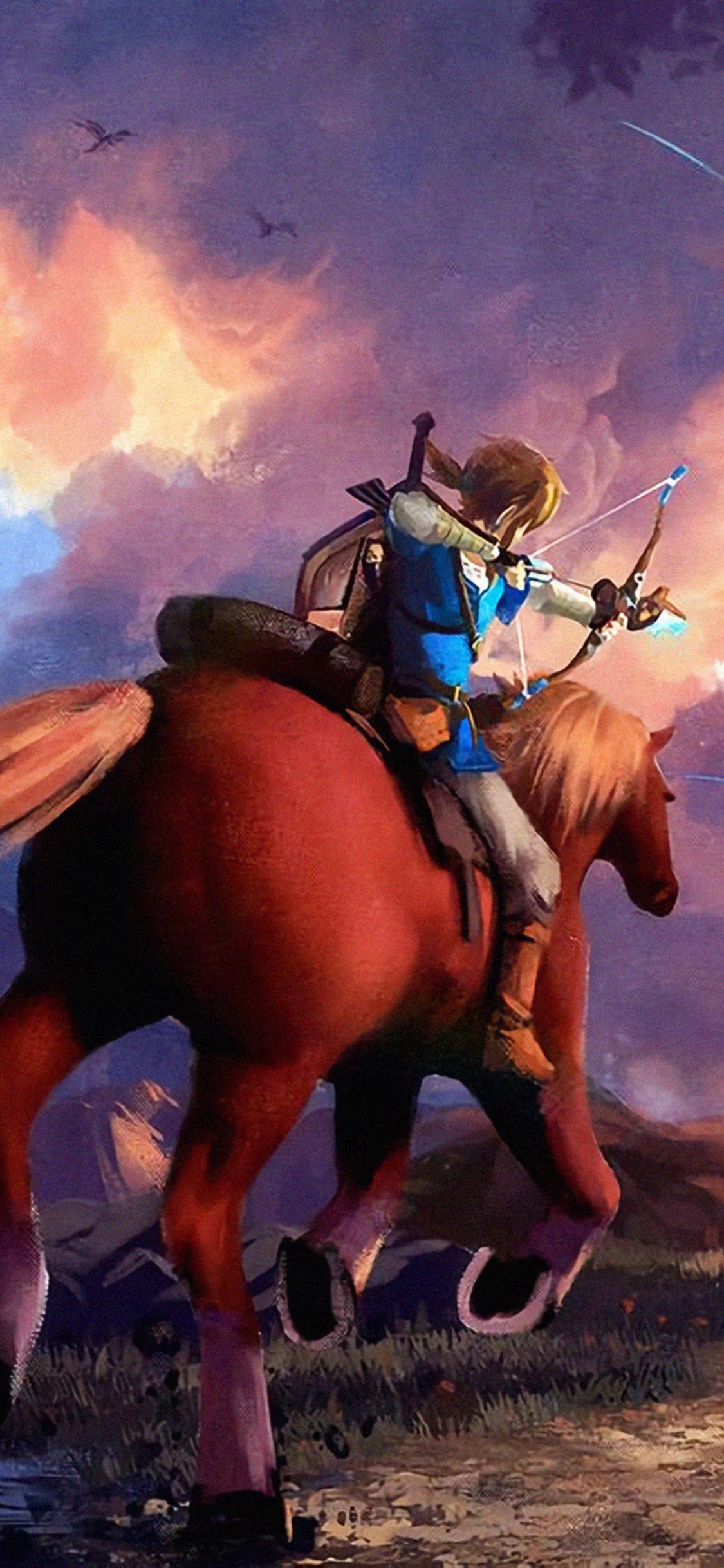 1125x2436 Legend of Zelda: Breath of the Wild Wallpaper