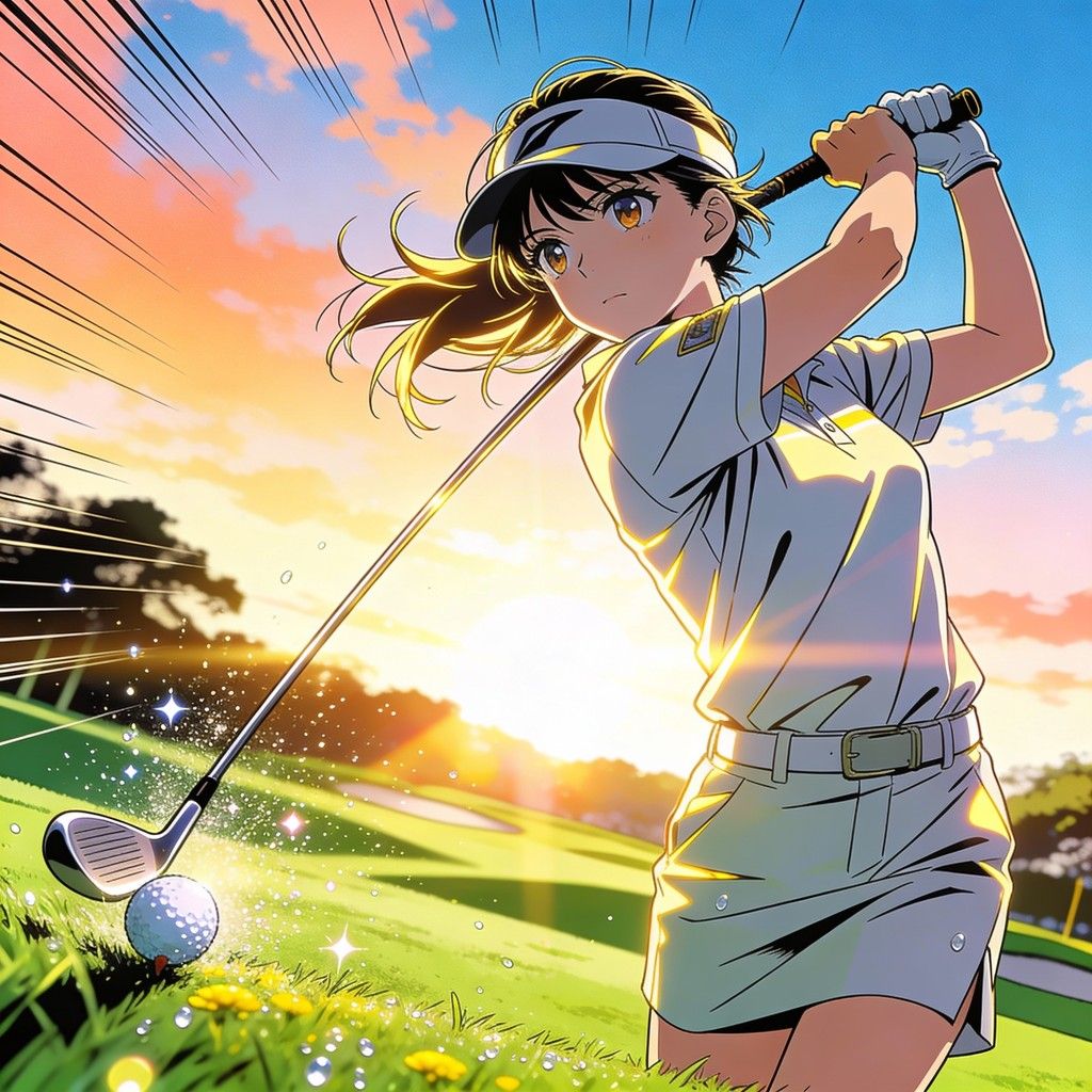 1024x1024 Download Dawn Golf Swing Image, Manga, Golf