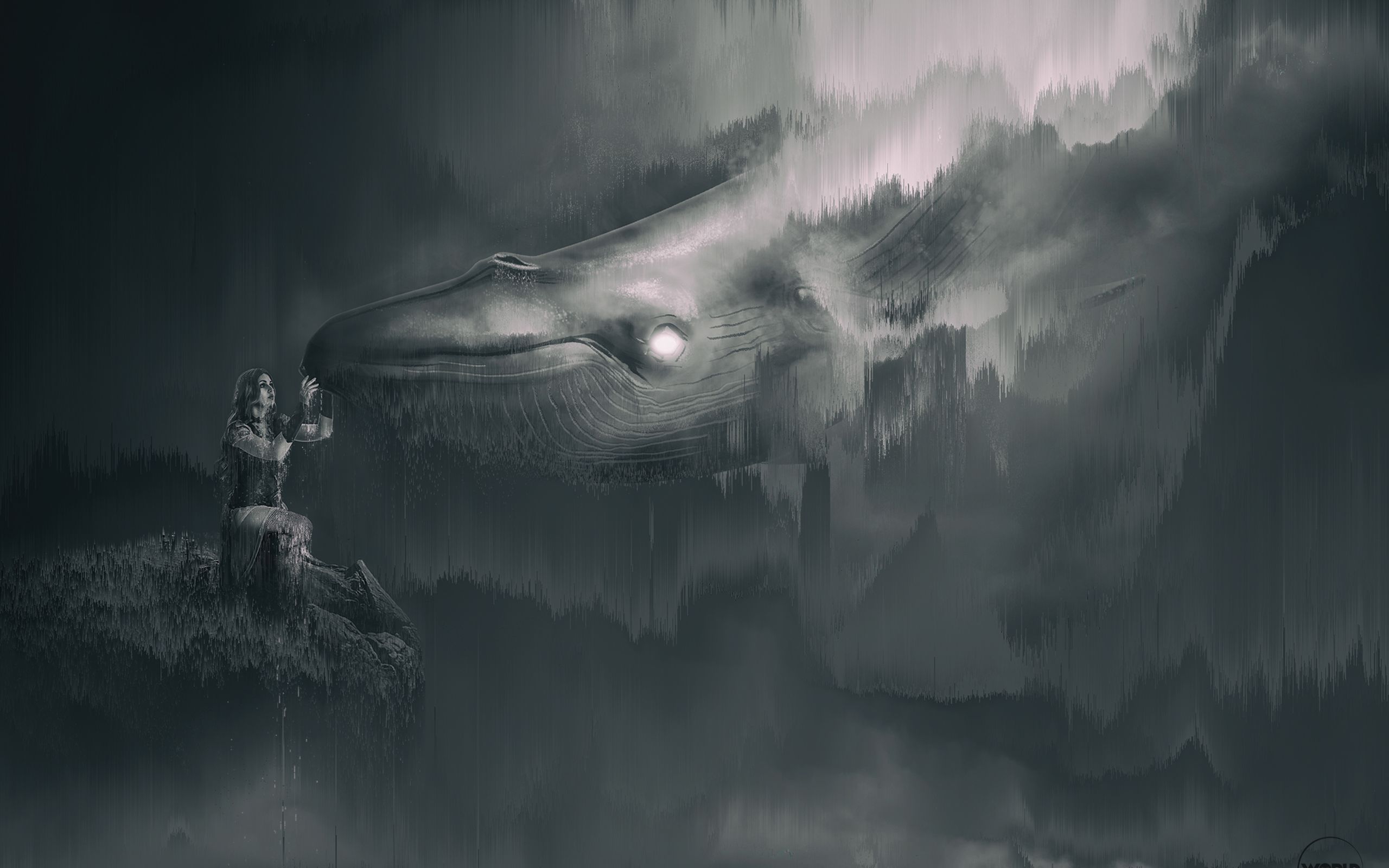 2560x1600 Epic Fantasy Whale: Mystical HD Wallpaper Adventurex1600
