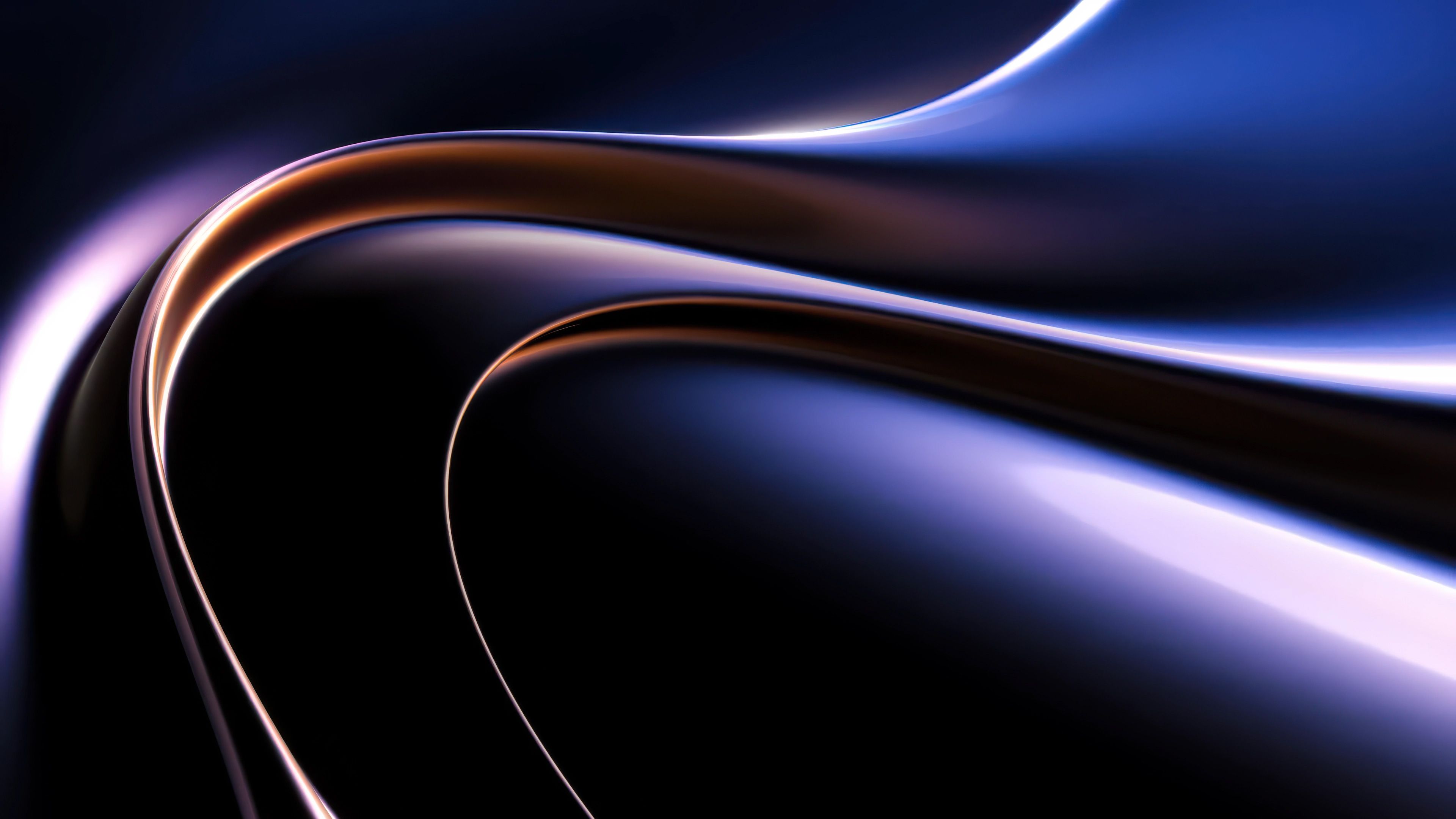 3840x2160 Midnight Blue Flow