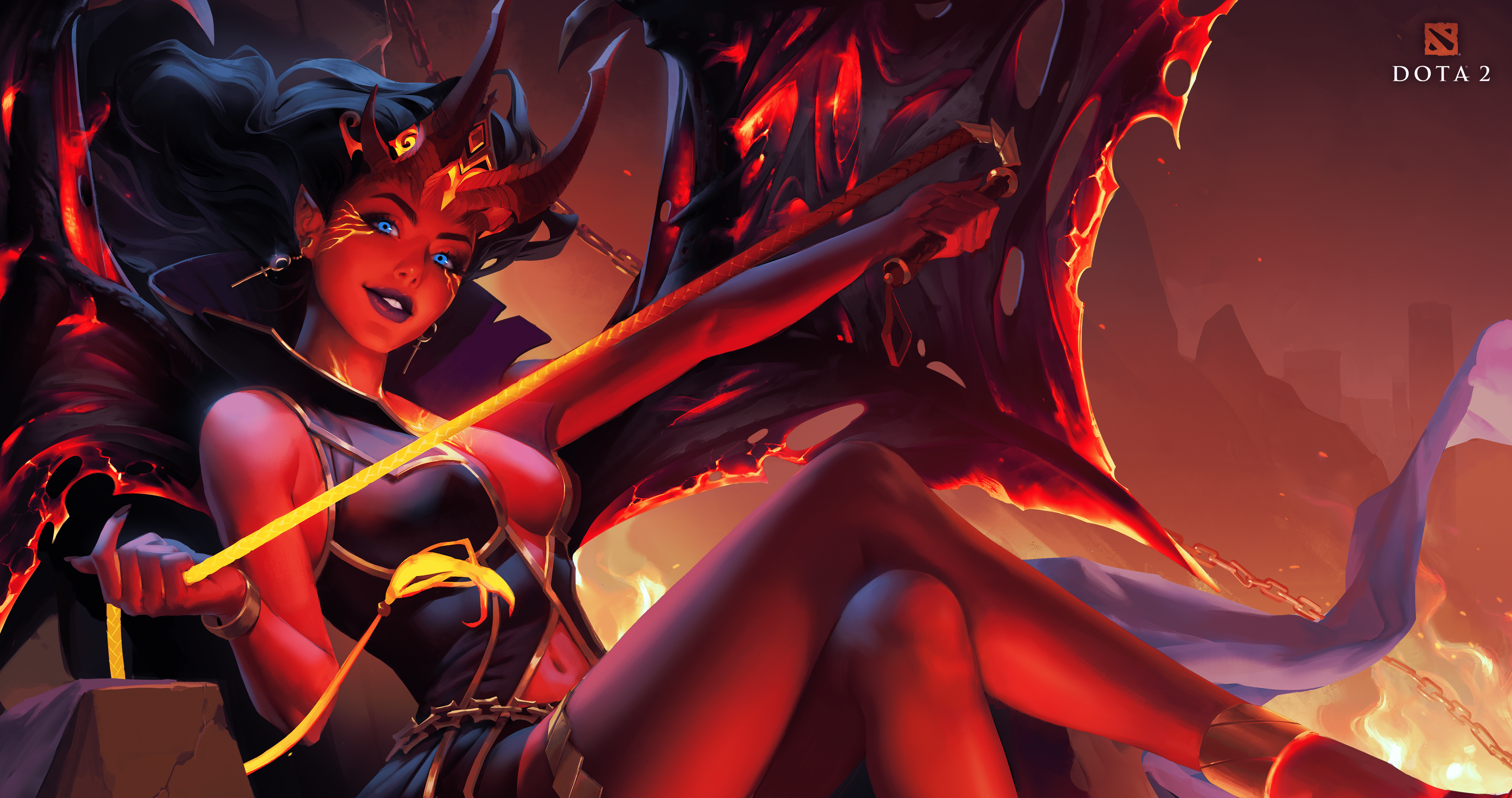 4096x2160 Dota 2 of Ristul. Queen of Pain Arcana