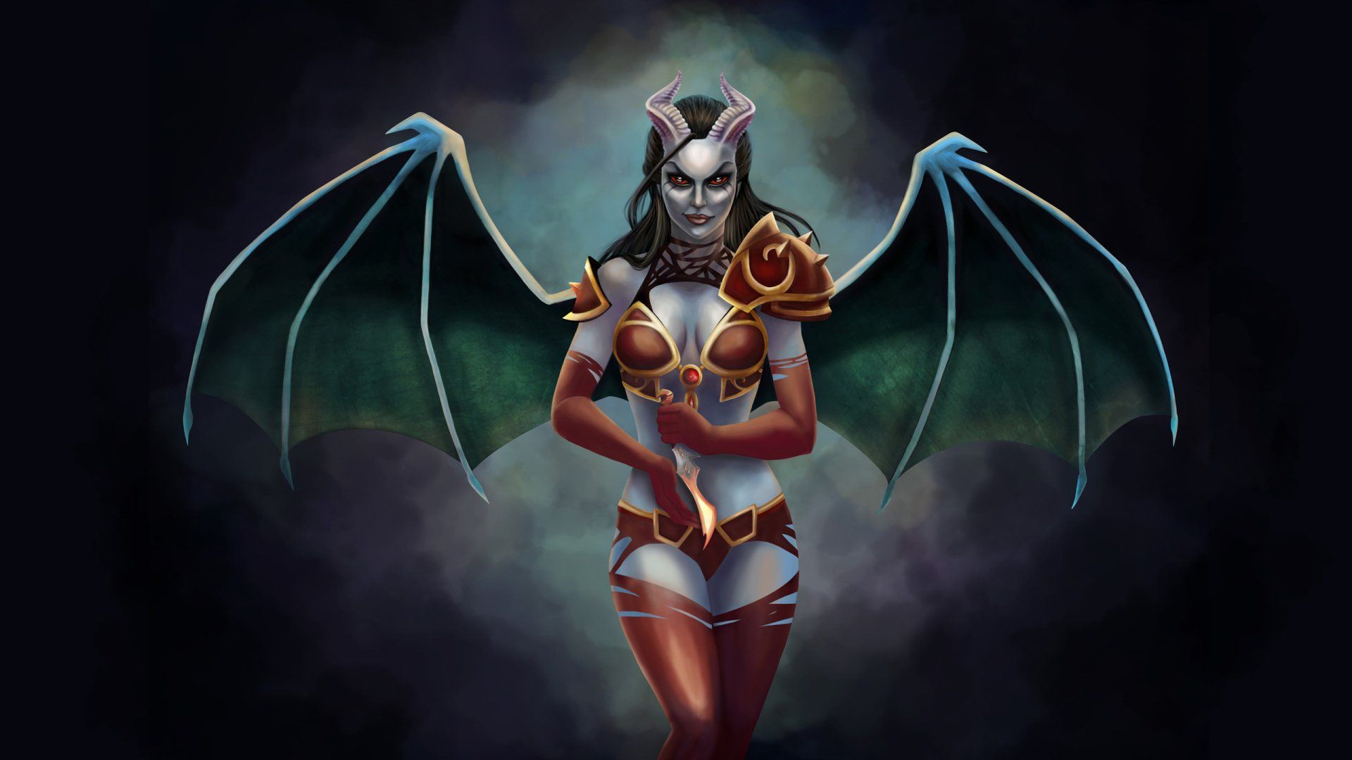 1920x1080 Download Queen Of Pain (DotA 2) Video Game DotA 2 HD Wallpaperx1440
