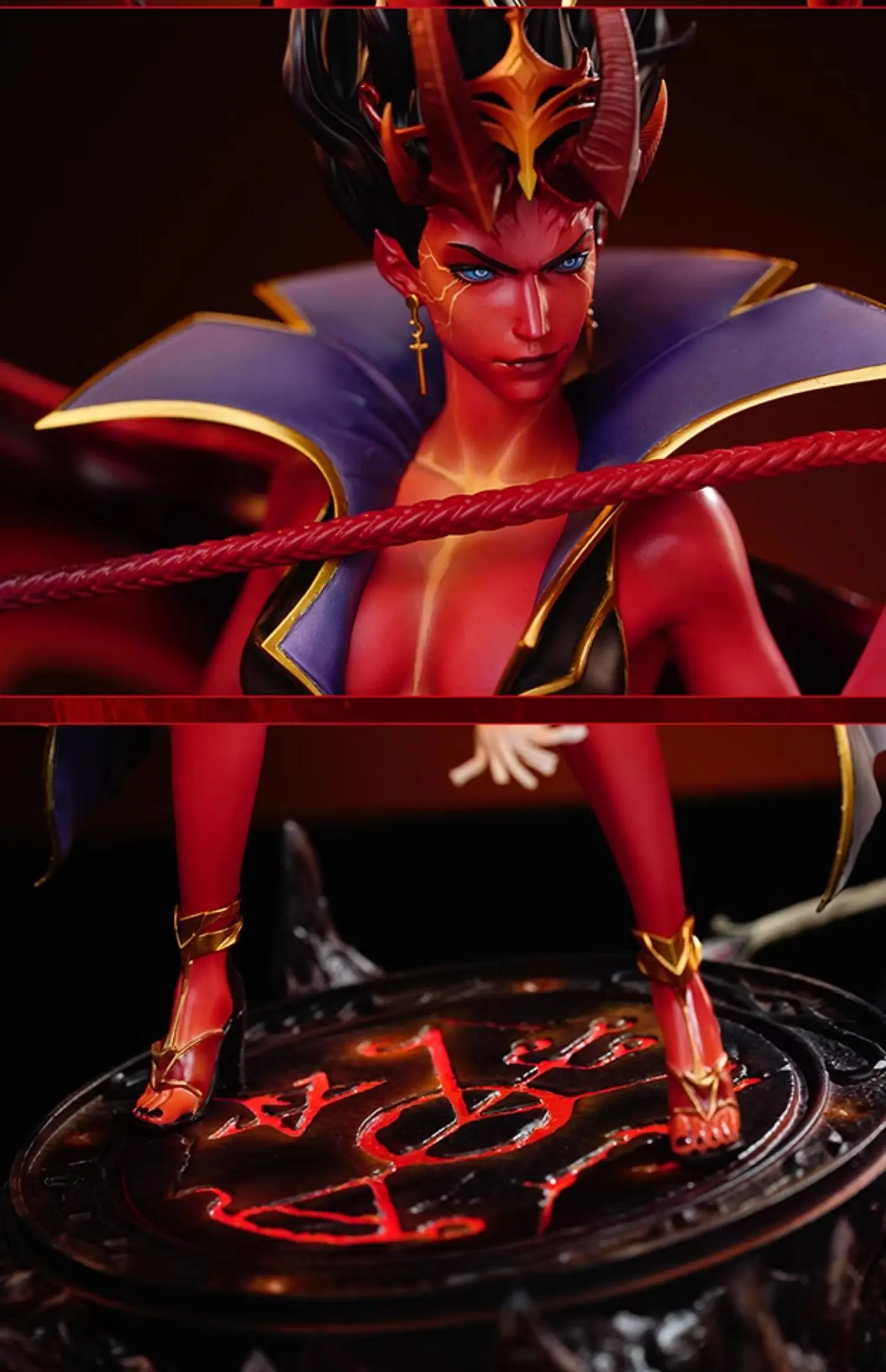 1500x2322 DOTA2 Queen Of Pain, The New Demon King 1 7 Statue, Figure, Luminous Base, Limited Time Collection, Model Ornaments