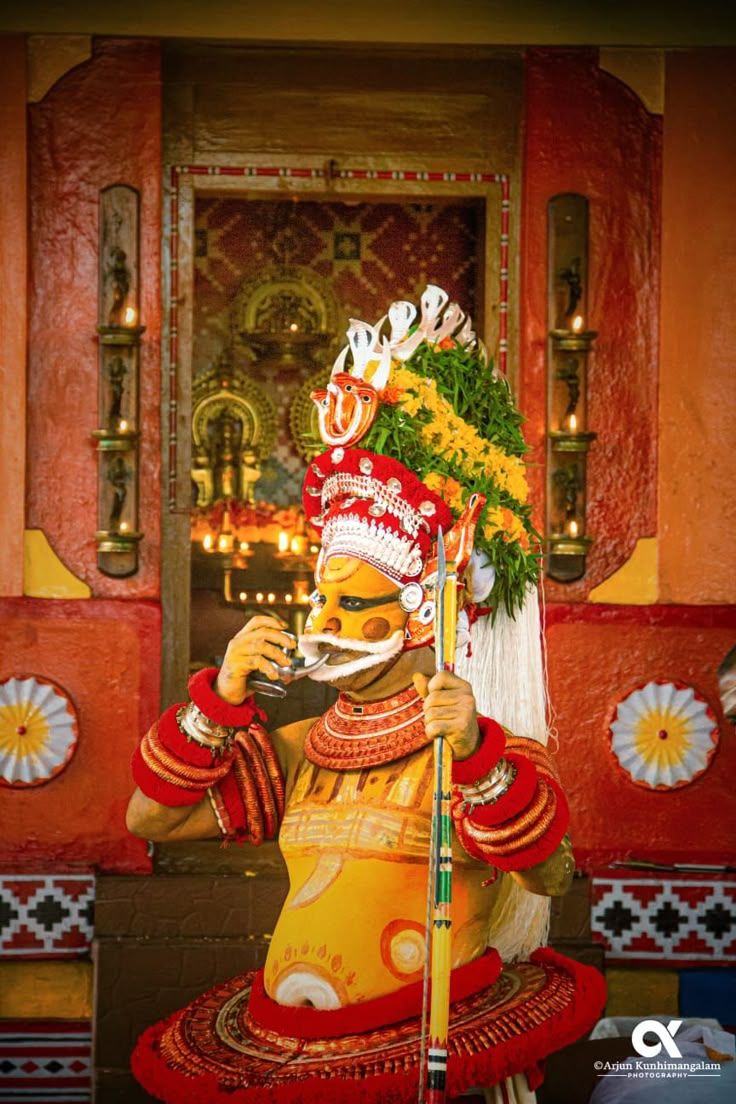 736x1104 Muthappan Theyyam: Unveiling the Mystical Rituals and Spiritual Traditions. Mutharamman image hd, Muthappan wallpaper hd, Theyyam painting