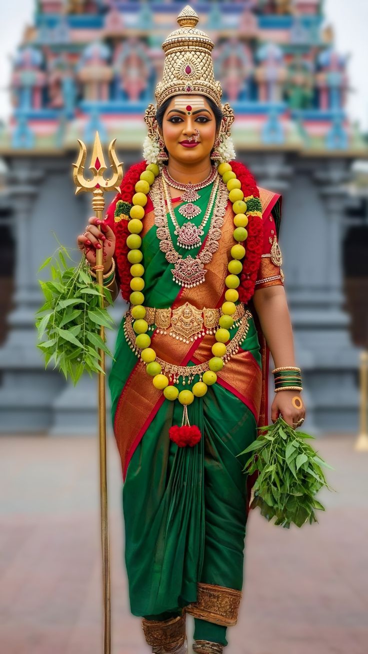 736x1309 Tamil traditional dress. Indian temple, Traditionnal tamil dress, Mutharamman image hd
