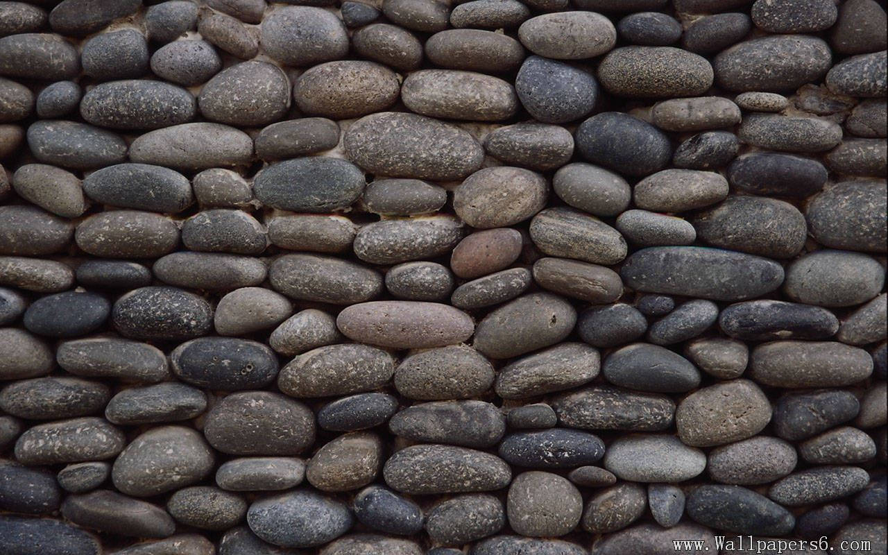1280x800 Download Rustic River Stones Wall Wallpaper