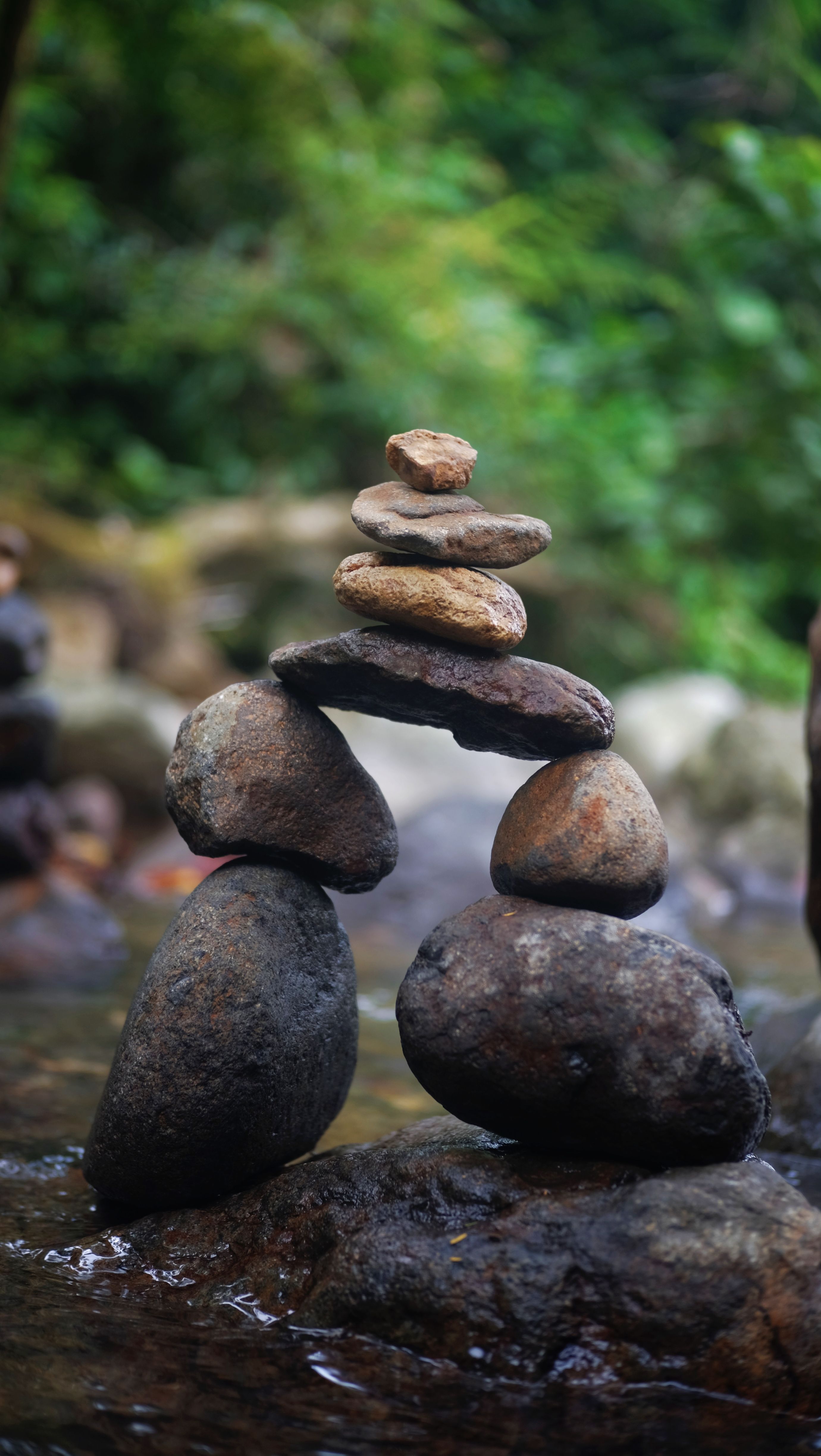 2760x4896 Stones on Heap on Stream · Free