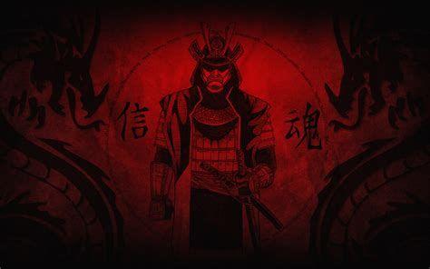 474x296 Red and Black Samurai Wallpaper .