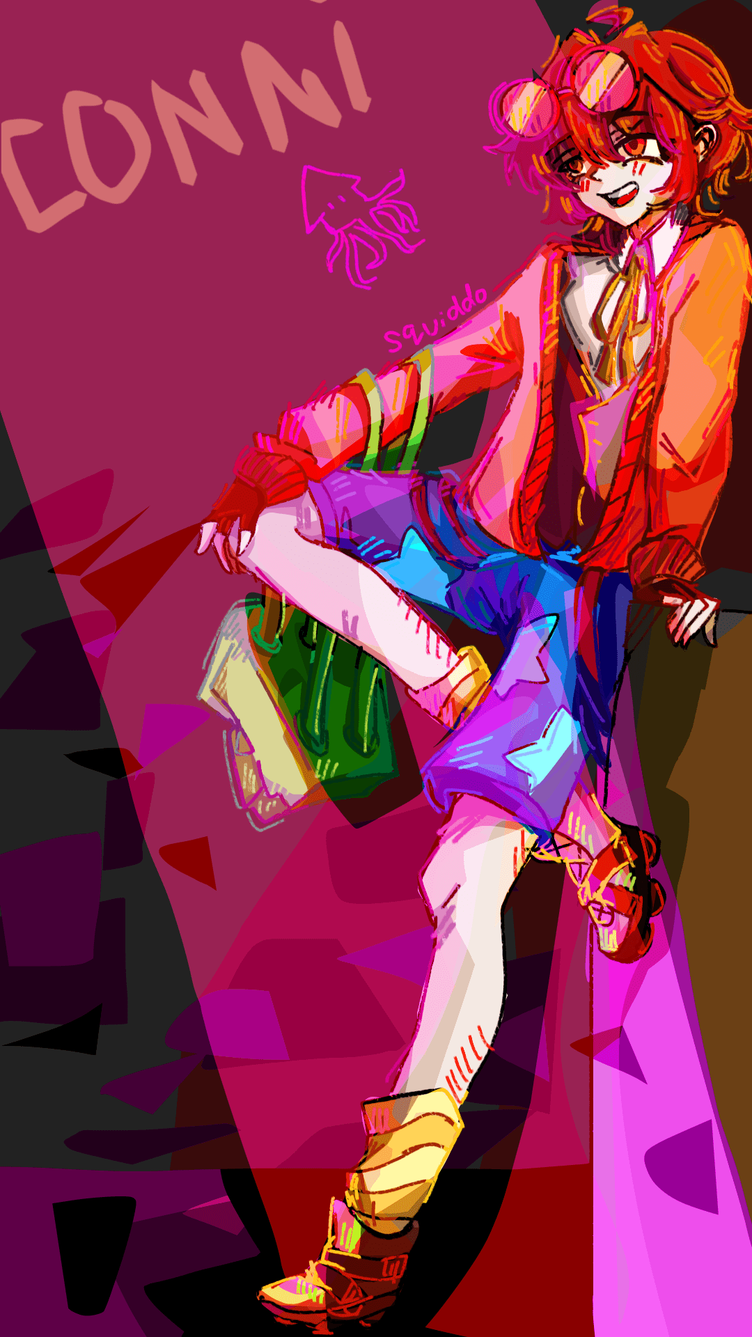 1080x1920 SQUIDDO SUPERMACY ideas. minecraft youtubers, minecraft art, glitch duo