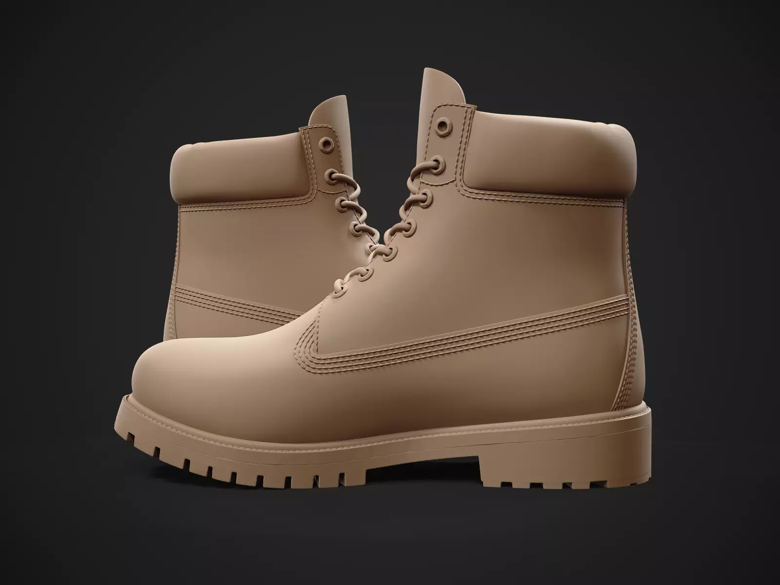 1600x1200 Timberland Premium 6 Inches Boots 3D Printable 3D Model 3D Printable