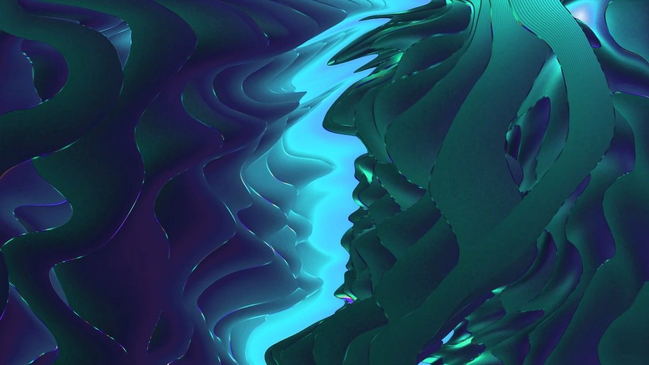 1280x720 Liquid Blue Abstract Wave 4K UHD Relaxing Ambient TV Background