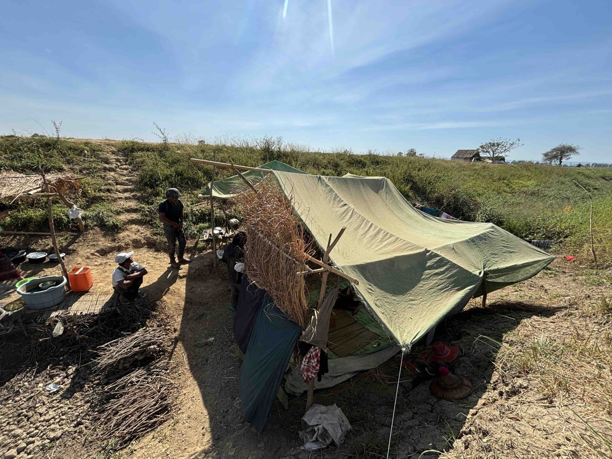 2048x1536 Myanmar junta forces press on in Bago, forcing thousands to flee